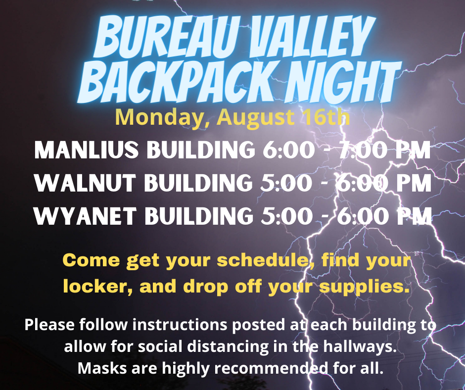 Backpack Night Info
