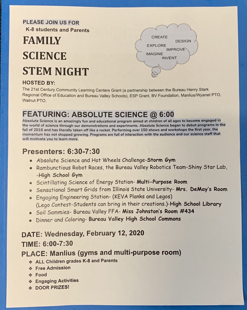 Family STEM Night Information